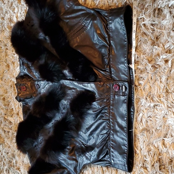 Vintage Dominic Bellissimo leather and fur coat - Picture 8 of 16